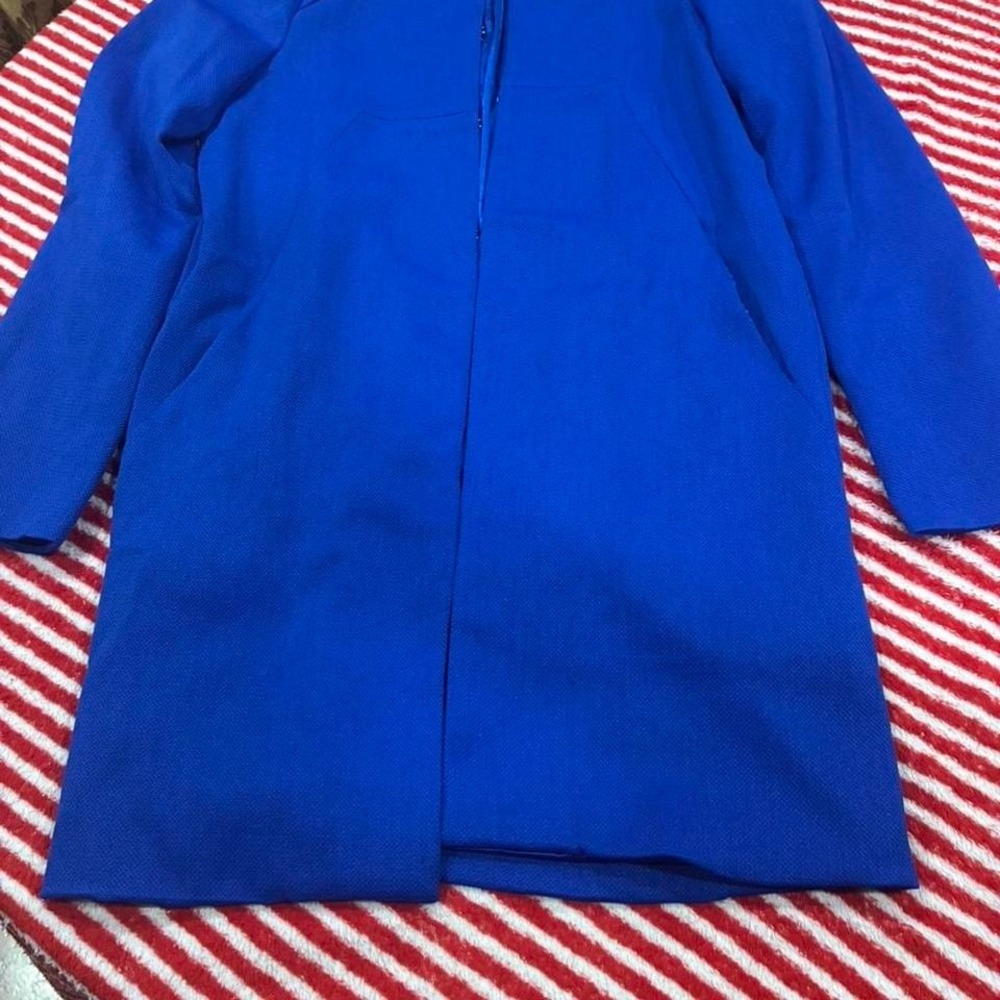 Lucy & CO Blue small, long sleeve blazer with button up closure #blazer